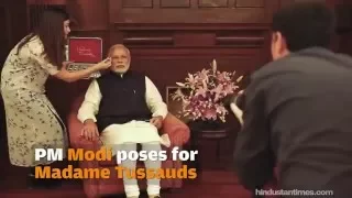PM Modi gets measured for wax statue at Madame Tussauds