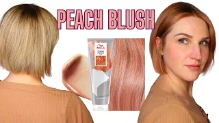 🍑 OMG! Transforming My Hair with Wella Color Fresh Mask Peach Blush!