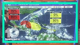 We're closely watching two tropical waves in the Caribbean this week