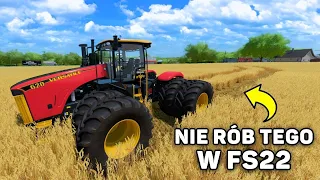 TOP 10 BŁĘDÓW GRACZY W FARMING SIMULATOR 22