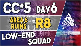 CC#5 Day 6 - Area 6 Ruins Risk 8 + Challenge | Low End Squad |【Arknights】