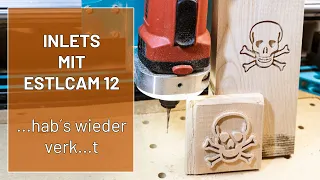 Intarsien mit Estlcam 12  ... hab´s wieder verk...t!