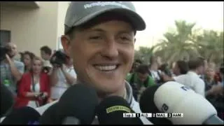 Michael Schumacher after 2010 Bahrain GP