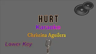 Hurt - Christina Aguilera (Karaoke Version) - Lower Key