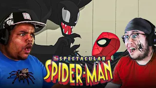 VENOM VS SPIDEY! | The Spectacular Spider-Man Season 1 Episode 13 GROUP REACTION