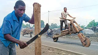 Building Cheapest Scooter of Congo by Hand