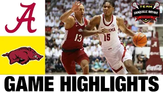#16 Alabama vs Arkansas Highlights | NCAA Men's Basketball | 2024 College Basketball