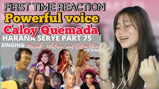 CALOY QUEMADA I OMEGLE HARANA SERYE (PART 75) | MARIAH,WHITNEY & CELINE DION SONGS I REACTION VIDEO