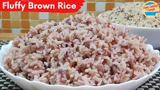 How to Wash and Cook Brown Rice | Fluffy Brown Rice