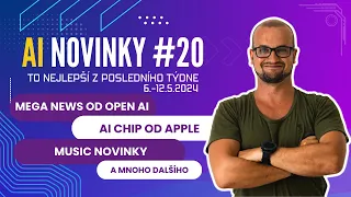 AI novinky #20: AI Chip od Apple, MEGA news od OpenAI, Udio, ElevenLabs Music a další