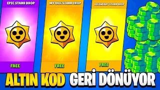 ALTIN KOD İLE HER ŞEY BEDAVA ! ÜCRETSİZ ELMAS | ÜCRETSİZ EFSANEVİ STARR HEDİYELERİ VEE - Brawl Stars