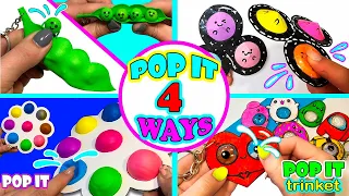 4 DIY POP IT fidget toy  I 4 Способа как сделать ПОП ИТ Антистресс игрушку Своими руками