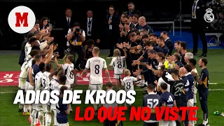 Lo mejor de la despedida de Kroos tras el pitido final en el Bernabéu I MARCA