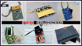DIY 6type Cell Phone Bag / Phone purse bag / sewing tutorial [Tendersmile Handmade]