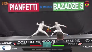 Madrid World Cup 2023 SMS - L4 - Maxime Pianfetti FRA v Sandro Bazadze GEO (Replay Angle)