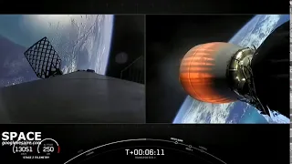 spacex landing  ufo bottom left