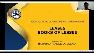 Leases (Book of Lessee) by Prof. Raymund Francis Escala, CPA, MBA