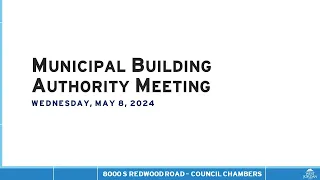 West Jordan Municipal Building Authority Meeting - May 8, 2024