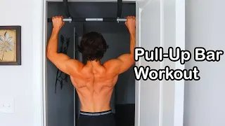 AT HOME Back & Biceps Pull-Up Bar Workout | Follow Along (With Abs)