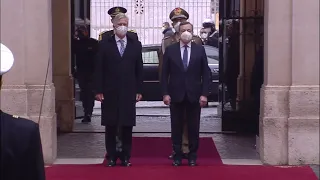 Il Presidente Draghi riceve S.M. il Re Filippo dei Belgi (01.12.21)