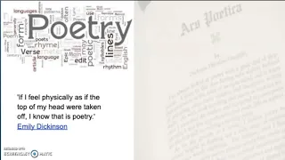 Introduction to Poetry - Online English1