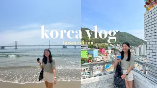 vlog | famous busan eats, staying at gwangalli beach, gamcheon culture village, luge riding 🌉🌈