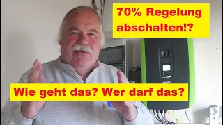 70% Regel für Photovoltaikanlagen - Wer darf das Jetzt rausnehmen? - wie geht das bei Kostal?