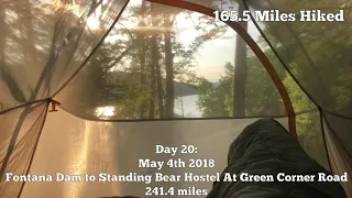 Appalachian Trail Hike: Standing Bear Hostel Green Corner Road to Hot Springs, NC
