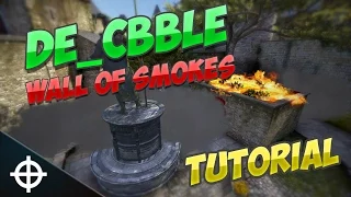 cobblestone B wall of smokes + bonus molotov - CS GO Tutorial