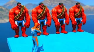 GTA 5 Epic Ragdolls | HULK vs SPIDERMAN Jumps/Fails ep 143