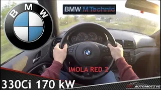 BMW 330Ci (E46) 2002 M-Technic POV Test Drive + Acceleration 0 - 200 km/h