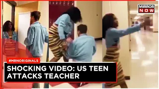 US Viral Video: High School Student Pepper Sprays Teacher Twice For Taking Her Phone | US News