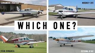 Comanche 250/260?  Mooney 201?  V35B Bonanza?  Skylane RG?