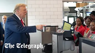 Trump orders 30 milkshakes and 'some chicken' in Atlanta