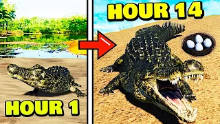 Surviving As A BABY DEINOSUCHUS in Prior Extinction Roblox