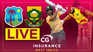 🔴LIVE | West Indies v South Africa | 5th CG Insurance T20I
