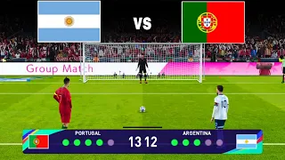ARGENTINA VS PORTUGAL ! MESSI VS RONALDO🤯 ! PENALTY SHOOTOUT