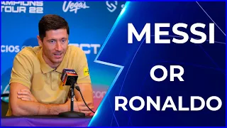 Ronaldo or Messi? ft. Ilkay Gundogan , Guardiola , Ramos, Lewandowski!