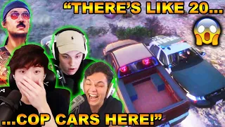 Sykkuno's MISSION IMPOSSIBLE 20 CAR CHASE GETAWAY! Sykkuno's FIRST EVER Vault CHASE w/ the CLEANBOIS