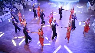 Latin Formation FG Aachen-Dusseldorf | Welttanz Gala Baden-Baden 2018