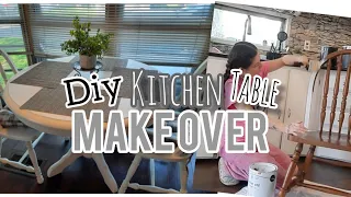Diy OLD Kitchen Table Farmhouse Paint with me Gypsy xo