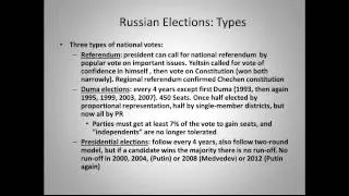 Russia: political culture, parties, elections, and linkage institutions