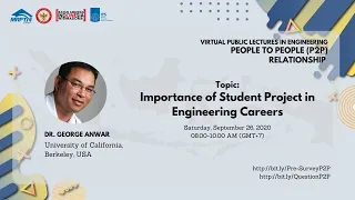 P2P (People to People Relationship) Virtual Public Lecture Series - Engineering Seri 1