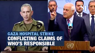 Conflicting claims of who’s responsible for Gaza hospital strike
