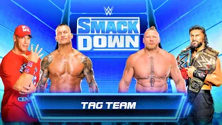 John Cena + Randy Orton vs. Brock Lesnar + Roman Reigns | ELIMINATION Tag Match | WWE 2K22