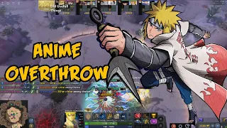 Dota 2 Anime Overthrow Minato Gameplay