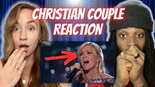 CHRISTIAN COUPLE REACTS To Vince Gill & Carrie Underwood - How Great Thou Art "Girls Night Out"