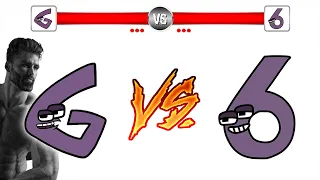 G vs SIX (Alphabet Lore VS Numbers Lore)