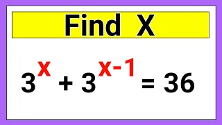 Nice Exponent Simplification Math |Find the value of X |Olympiad Math |Algebra Math |Nitesh Eduworks