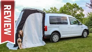 Wir campen im VW Caddy Beach: Schlaf-Test, Vorzelt & Innenraum-Check (1.0 TSI)